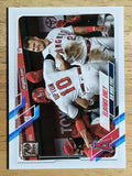 2021 Topps #166 Elbows Only/Justin Upton/Mike Trout