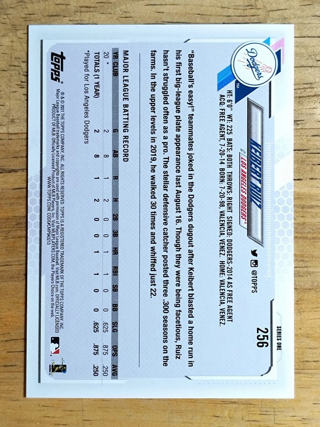 2021 Topps #256 Keibert Ruiz RC