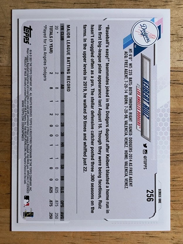 2021 Topps #256 Keibert Ruiz RC