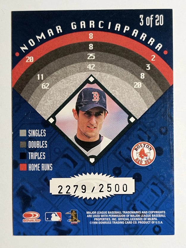 1998 Leaf Rookies and Stars Major League Hard Drives #3 Nomar Garciaparra