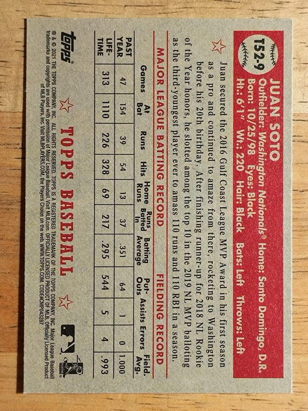 2021 Topps '52 Topps Redux #T529 Juan Soto