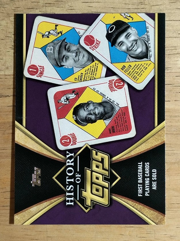 2021 Topps The History of Topps #HOT2 First Baseball Playing Cards Are Sold