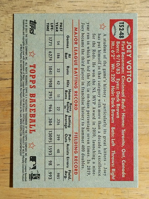 2021 Topps '52 Topps Redux #T5248 Joey Votto
