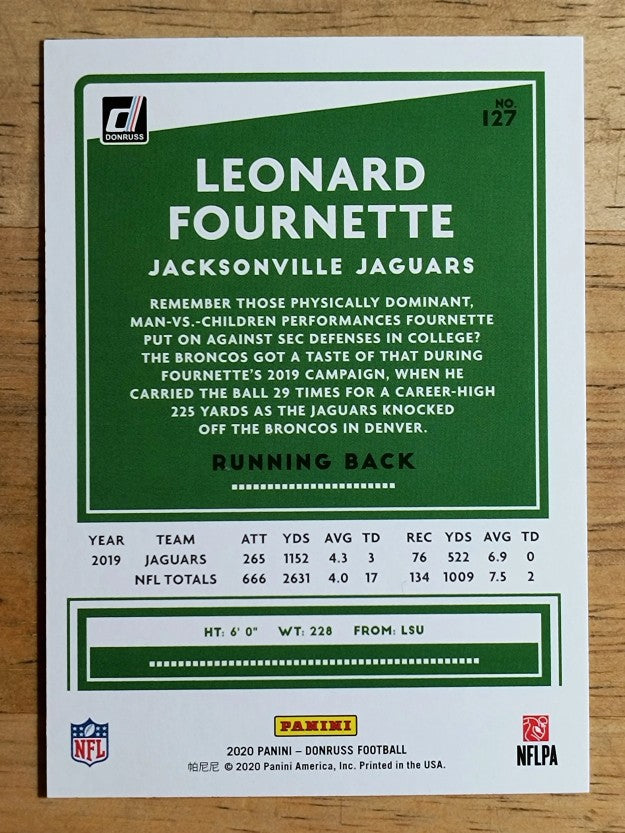 2020 Donruss #127 Leonard Fournette