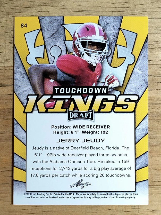2020 Leaf Draft #84 Jerry Jeudy TK