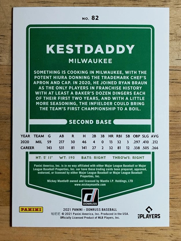 2021 Donruss Variations #82 Keston Hiura