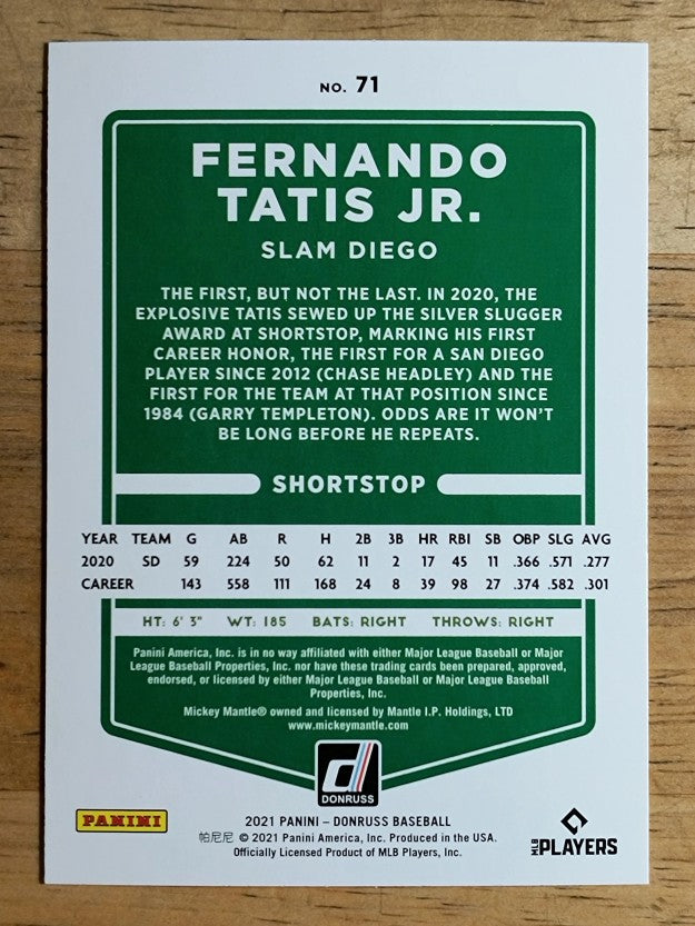 2021 Donruss Variations #71 Fernando Tatis Jr.