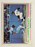 1978 Topps #411 AL Championships/Mickey Rivers (POOR)