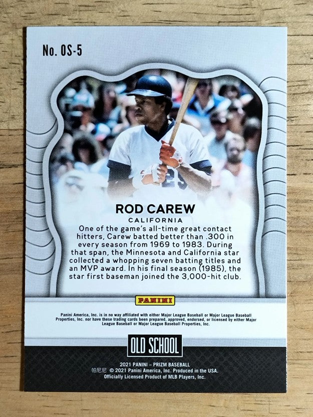 2021 Panini Prizm Old School #5 Rod Carew