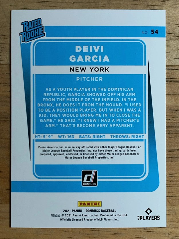 2021 Donruss #54 Deivi Garcia RR RC