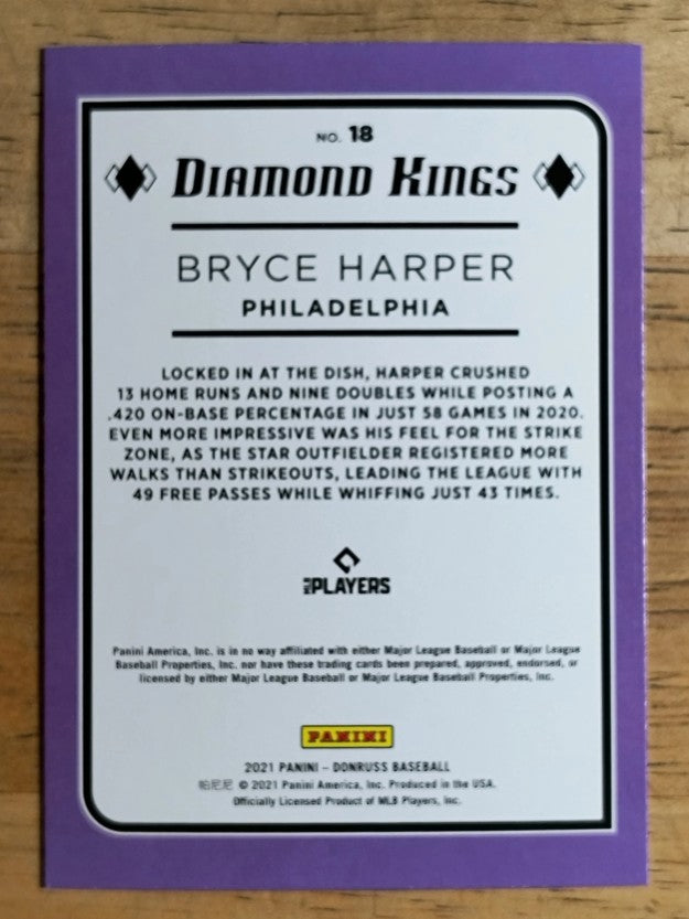 2021 Donruss #18 Bryce Harper DK