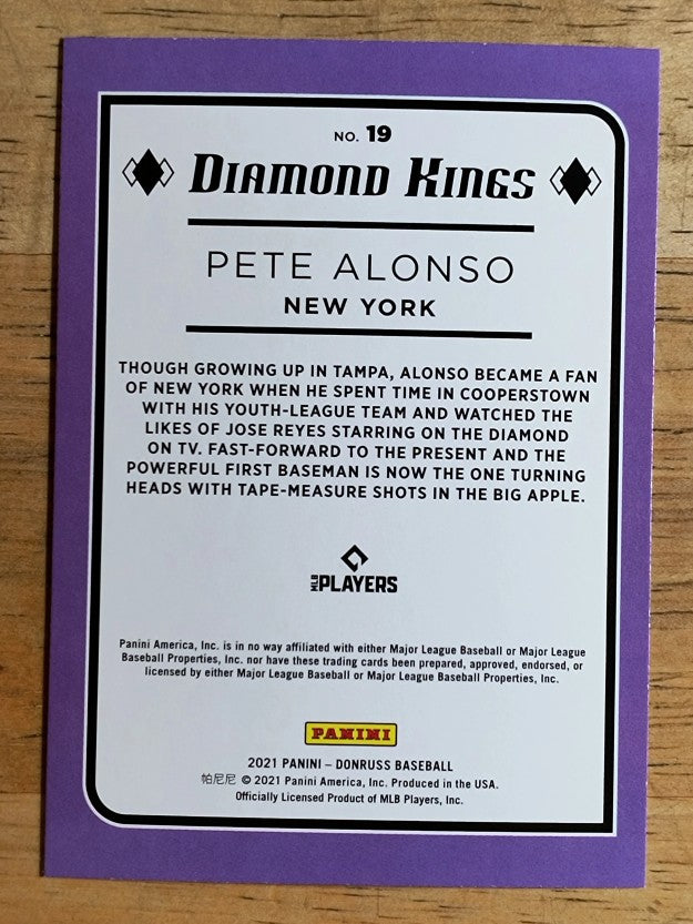 2021 Donruss #19 Pete Alonso DK