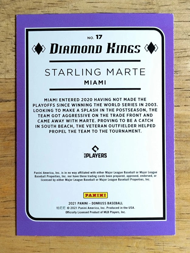 2021 Donruss Holo Orange #17 Starling Marte DK