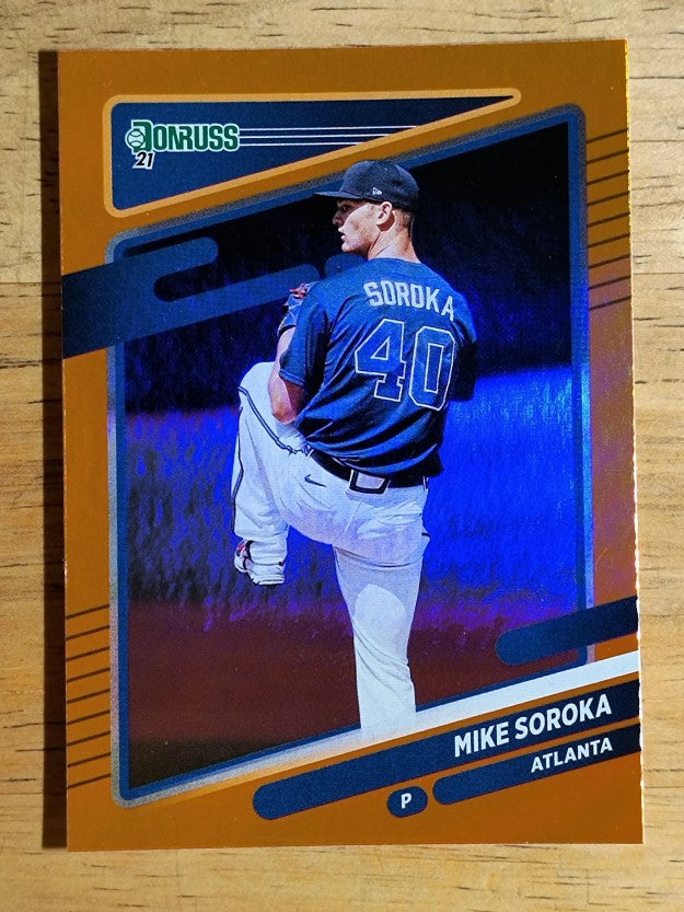 2021 Donruss Holo Orange #102 Mike Soroka