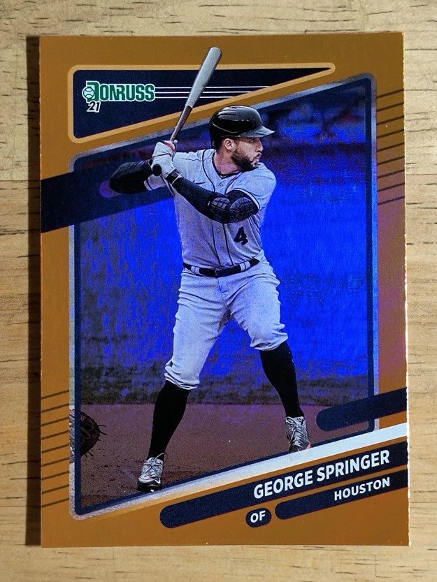 2021 Donruss Holo Orange #159 George Springer