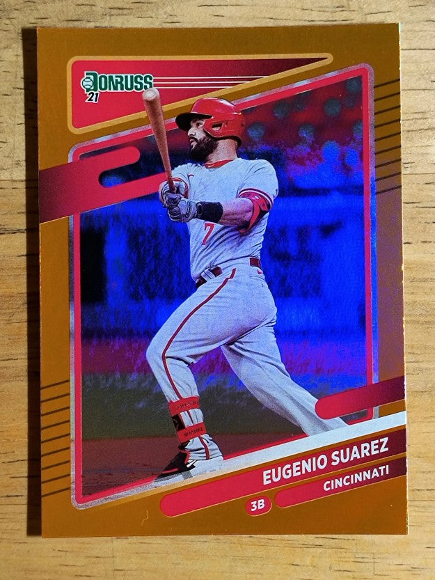 2021 Donruss Holo Orange #194 Eugenio Suarez