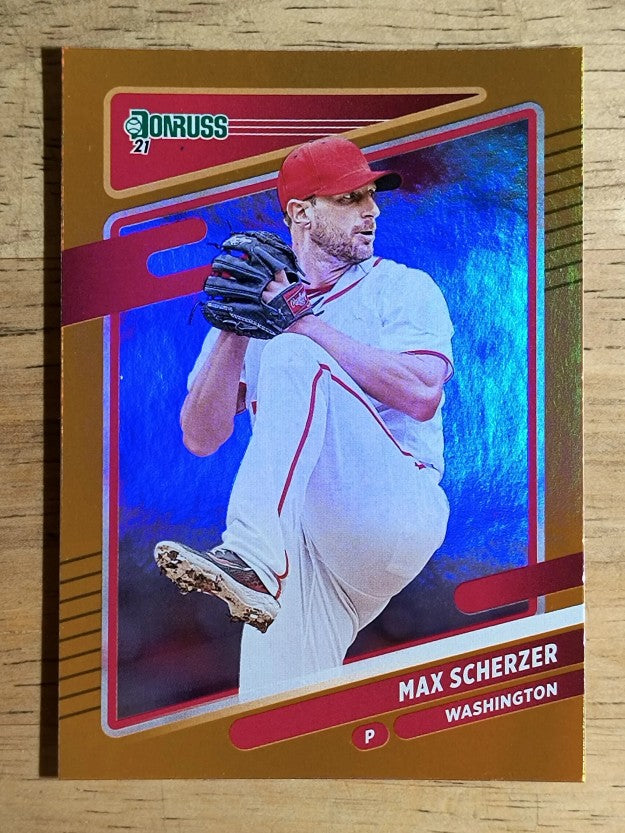 2021 Donruss Variations Holo Orange #206 Max Scherzer