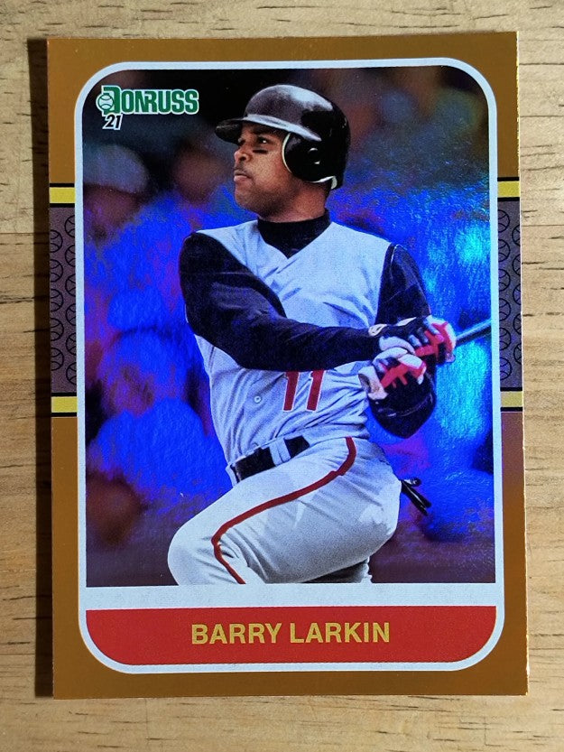 2021 Donruss Holo Orange #215 Barry Larkin RETRO