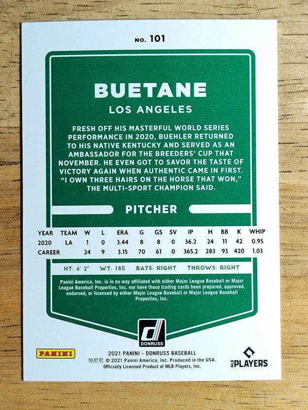 2021 Donruss Variations #101 Walker Buehler