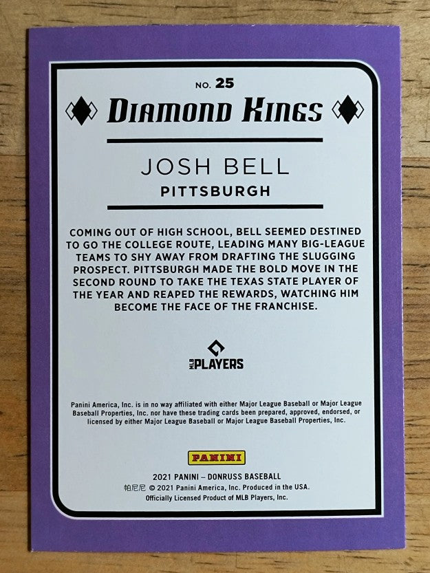 2021 Donruss #25 Josh Bell DK