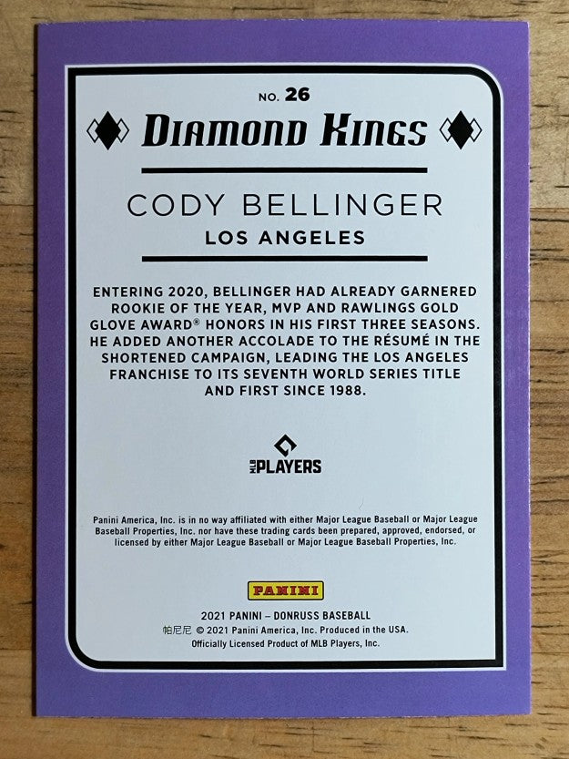 2021 Donruss #26 Cody Bellinger DK