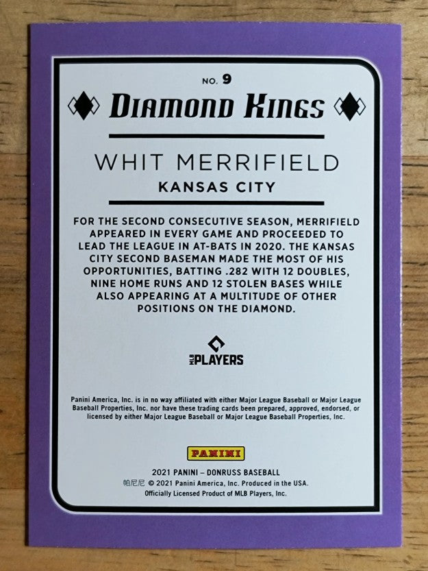 2021 Donruss #9 Whit Merrifield DK