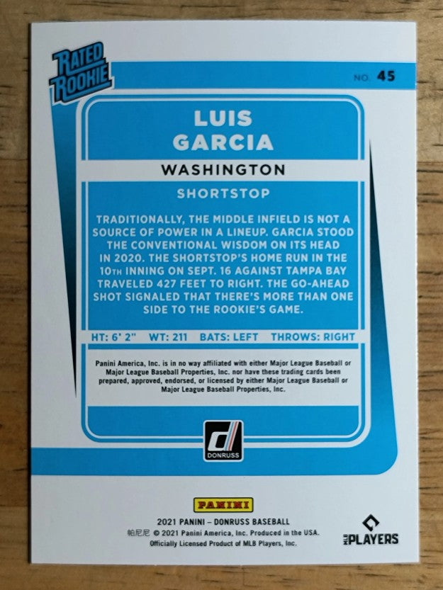 2021 Donruss #45 Luis V. Garcia RR RC