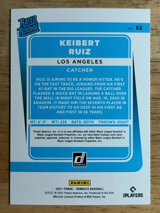 2021 Donruss #52 Keibert Ruiz RR RC