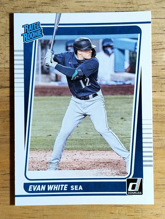 2021 Donruss #60 Evan White RR RC