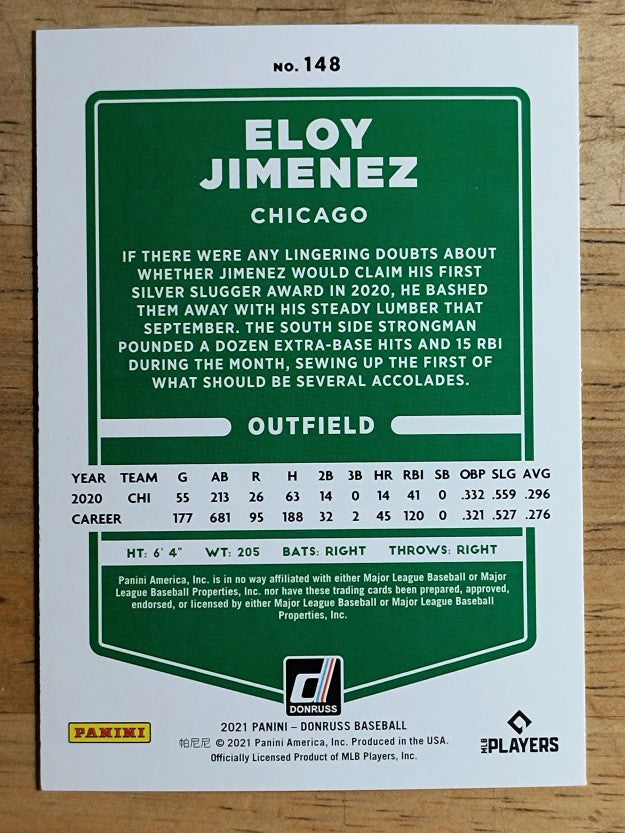 2021 Donruss #148 Eloy Jimenez