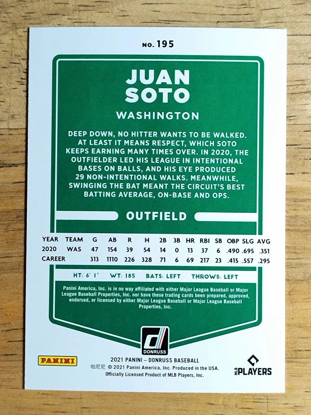 2021 Donruss #195 Juan Soto