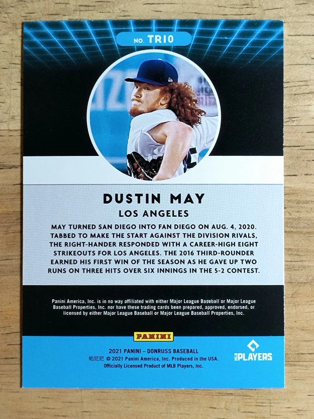 2021 Donruss Trending Diamond #10 Dustin May