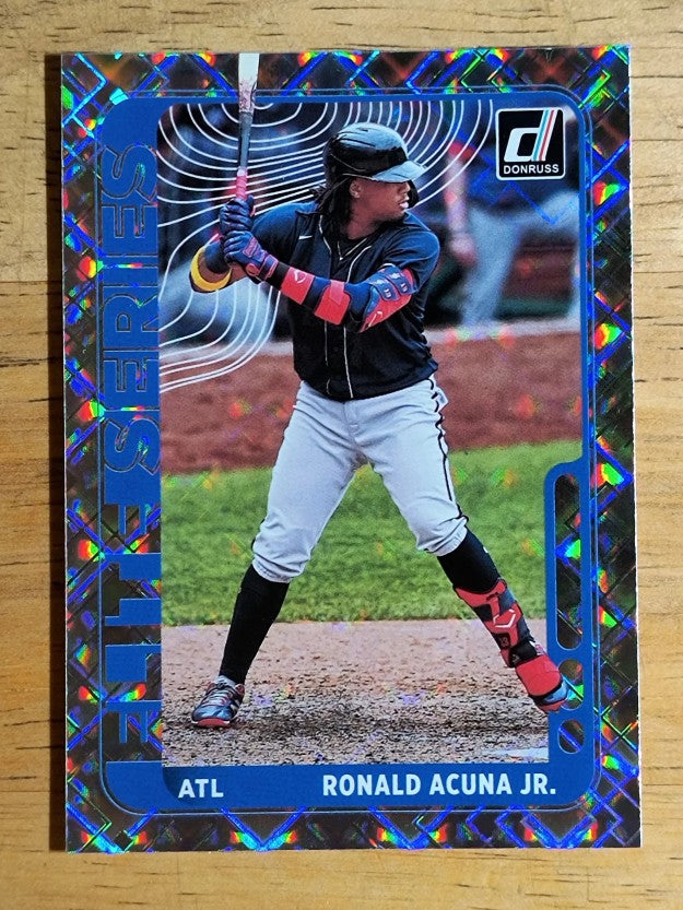 2021 Donruss Elite Series Diamond #4 Ronald Acuna Jr.