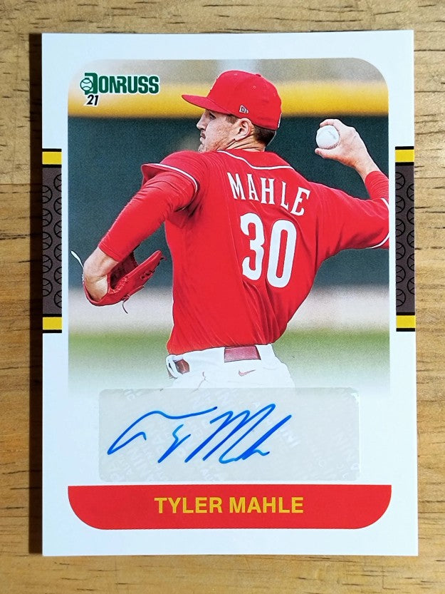 2021 Donruss Retro '87 Signatures #60 Tyler Mahle