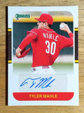 2021 Donruss Retro '87 Signatures #60 Tyler Mahle