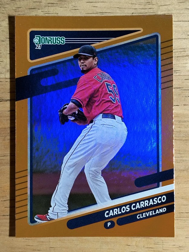 2021 Donruss Holo Orange #91 Carlos Carrasco