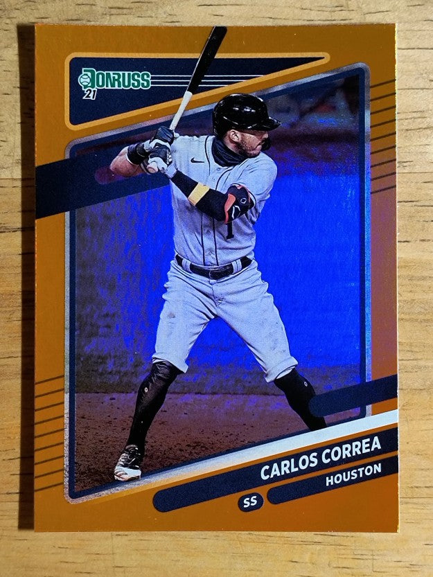 2021 Donruss Holo Orange #76 Carlos Correa