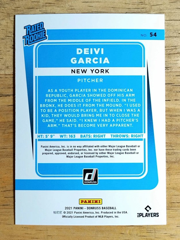 2021 Donruss Holo Orange #54 Deivi Garcia RR