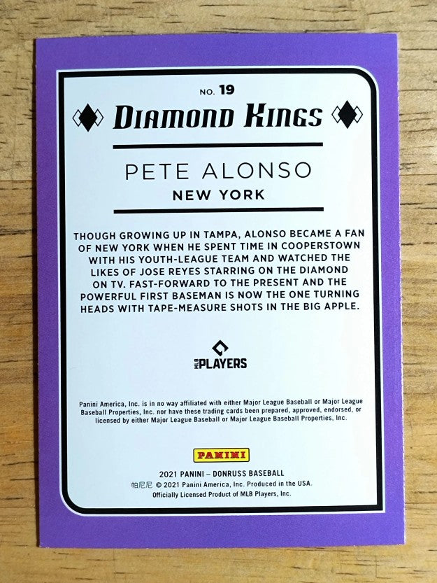 2021 Donruss Holo Orange #19 Pete Alonso DK