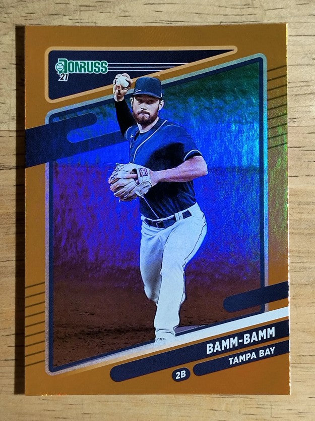 2021 Donruss Variations Holo Orange #155 Brandon Lowe