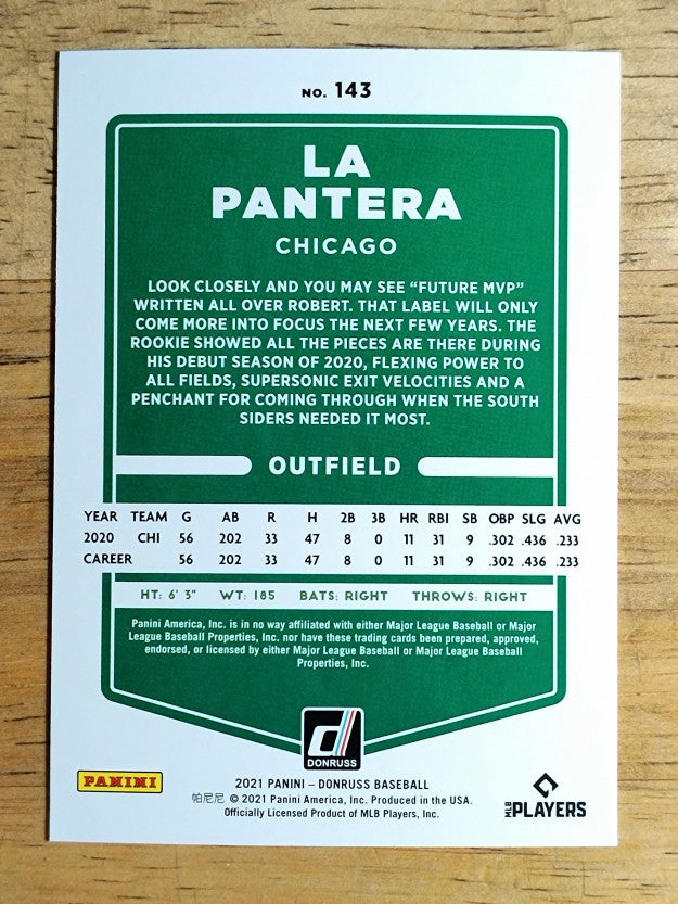 2021 Donruss Variations #143 Luis Robert