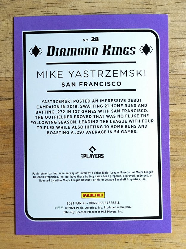 2021 Donruss #28 Mike Yastrzemski DK