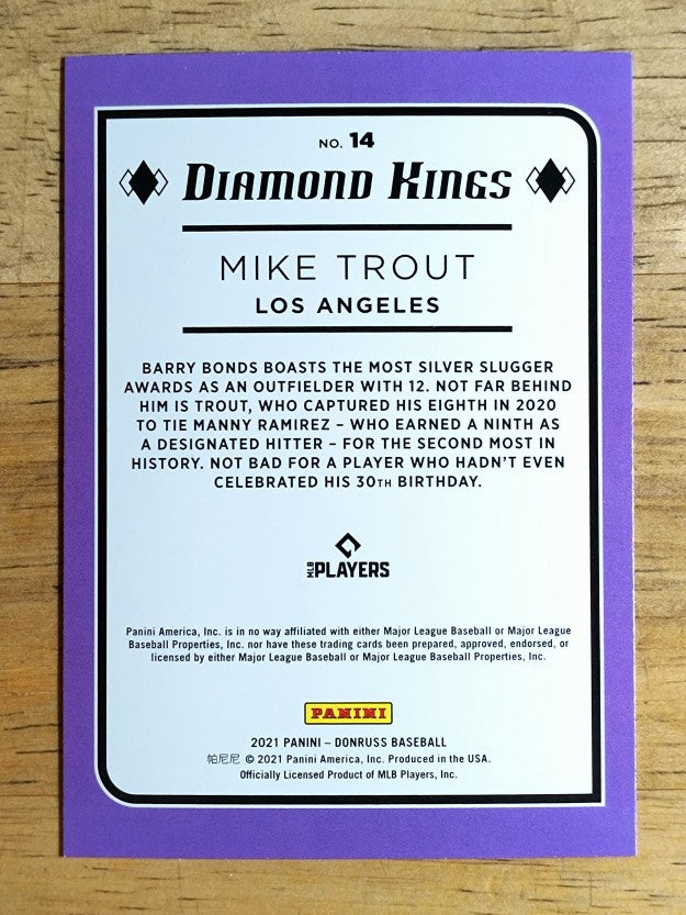 2021 Donruss #14 Mike Trout DK