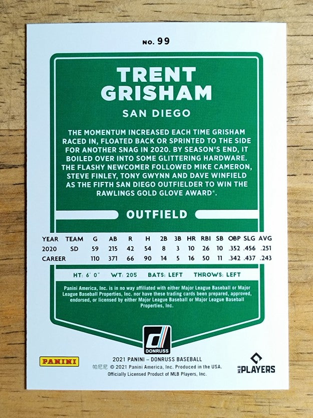 2021 Donruss #99 Trent Grisham