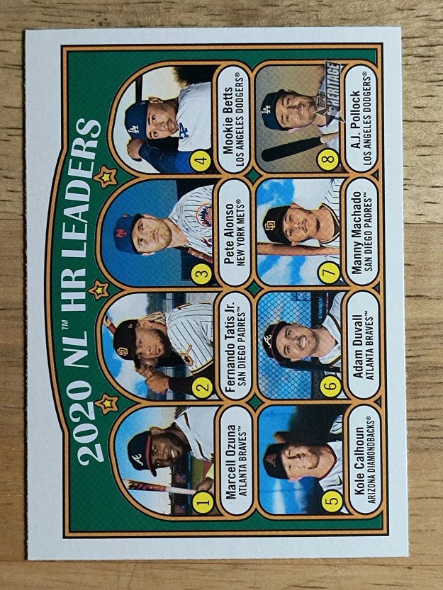 2021 Topps Heritage #89 Manny Machado/Mookie Betts/Fernando Tatis/Pete Alonso LL