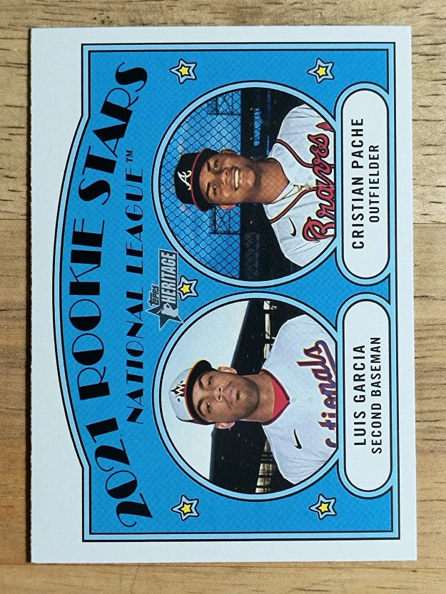 2021 Topps Heritage #109 Luis Garcia RC/Cristian Pache RC