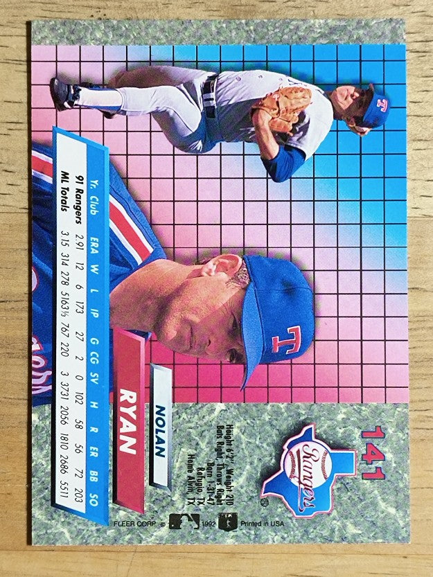 1992 Ultra #141 Nolan Ryan
