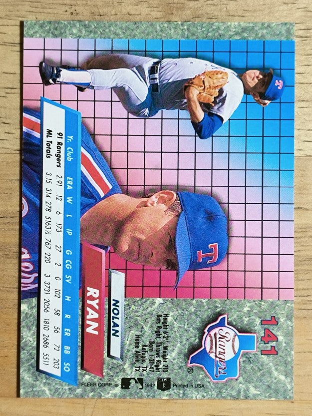1992 Ultra #141 Nolan Ryan