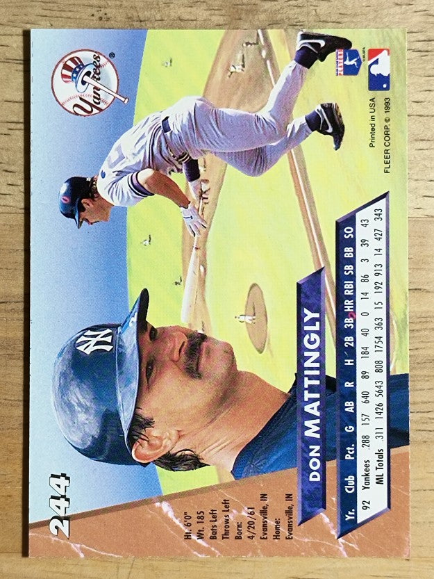 1993 Ultra #244 Don Mattingly