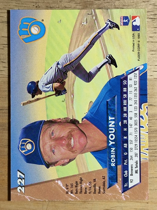 1993 Ultra #227 Robin Yount